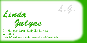 linda gulyas business card